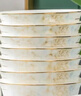 梵創(chuàng)正宗景德鎮(zhèn)陶瓷碗家用5寸飯碗10個裝吃米飯小碗面碗湯碗新款中式 國色天香5英寸高腳碗10個 曬單實拍圖