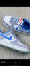 耐克空軍一號女子透氣輕便運動(dòng)鞋冬平底NIKE AIR FORCE 1 HQ8051 400冰藍/大學(xué)藍/白 36.5 曬單實(shí)拍圖