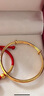 周大福素圈寶寶金飾黃金手鐲實(shí)心生日禮物足金(工費:220計價(jià))EOF1429 足金 約8.10g 曬單實(shí)拍圖