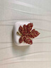 慕思語(yǔ)（MUSIYU）胸針女精致紅色楓葉防走光別針感小眾胸花氣質(zhì)復古配飾品 271號紅色楓葉  A22-308 曬單實(shí)拍圖