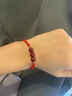 普陀山隱徑2026本命年化歲朱砂紅手繩轉運珠手串手鏈編織手繩 【三珠】?jì)和?可調節（過(guò)爐） 曬單實(shí)拍圖