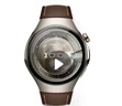 HUAWEI WATCH 5 46mm高端款航天級鈦合金表殼木星棕素皮復合表帶首創(chuàng  )X-TAP智感窗鴻蒙AI腕上小藝eSIM通信 曬單實(shí)拍圖