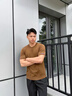 XJSGS高端品牌男士短袖羊毛衫國際奢侈精紡針織毛衣秋冬男裝內搭打底衫 高檔亮棕【現貨速達】 XL 曬單實(shí)拍圖
