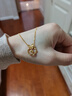 萃華足金999蝴蝶之戀黃金項鏈時(shí)尚女士金吊墜生日禮物送女友老婆 金重約5g 曬單實(shí)拍圖