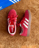 adidas「T頭鞋」VL COURT復古休閑板鞋德訓鞋男女阿迪達斯輕運動(dòng) 淺猩紅/暖香草色/黃色   38 曬單實(shí)拍圖
