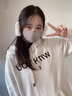 JCZS德國品牌口罩秋冬季女高顏值帶耳套一體防風(fēng)防寒面罩護耳保暖神器 黑色 曬單實(shí)拍圖