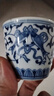 陶沁泉景德鎮瓷釉下彩老廠(chǎng)貨酒具青花雙魚(yú)品杯品茗杯仿古茶杯酒杯 雙魚(yú)品茗杯 曬單實(shí)拍圖