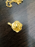 周生生黃金吊墜 玫瑰花 幸?；ㄕZ(yǔ)足金掛墜 不含項鏈72931P計價(jià) 3.25克 曬單實(shí)拍圖