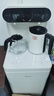 美的（Midea）茶吧機 飲水機家用 茶吧一體機 燒水壺 養(yǎng)生壺國家補貼 下置式小冰川白 YCR-2335【鋼化玻璃面板】 曬單實拍圖