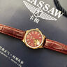 KASSAW 真鉆表瑞士卡梭名表女士手表機(jī)械表女品牌十大腕表防水生日禮物 K990L時尚酒紅（鑒定證書） 曬單實(shí)拍圖