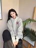 WYKZ品牌聯(lián)名衛衣女寬松連帽2025新品潮牌情侶上衣服春秋長(cháng)袖T恤男女 024款白色 L (115-130斤) 曬單實(shí)拍圖
