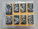 RICH YOUR HOME德國品質(zhì)九連環(huán)魯班鎖兒童玩具智力解扣全套解環(huán)智力解扣小學(xué)生 九連環(huán)8件套-A款 曬單實(shí)拍圖