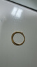 潮宏基 圓環(huán)18K金耳釘耳環(huán)女士玫瑰金彩金耳飾時(shí)尚簡(jiǎn)約送女友生日禮物 單只款 曬單實(shí)拍圖