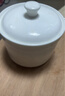 斯凱綈（Sky Top）燉盅陶瓷雙耳帶蓋碗骨瓷隔水湯盅蒸蛋羹燕窩盅單人份純白5英寸 曬單實(shí)拍圖