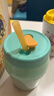 特百惠（Tupperware）吸吸罐550ml女生學(xué)生密封帶吸管水杯子夏季自制飲品奶昔 薄荷藍 曬單實(shí)拍圖