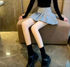 浪莎連襪褲女絲襪子黑膚色瘦腿襪女秋冬季裸感加絨加厚保暖打底連褲襪 膚色- 連腳- 1條 均碼 【200克薄絨】 適合5-15度 曬單實(shí)拍圖