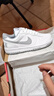 耐克男子透氣平底運動(dòng)鞋冬季板鞋NIKE COURT VISION LOW DH2987 101白色/黑/白色 39 曬單實(shí)拍圖