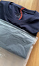 布先生通勤白T恤男士圓領(lǐng)短袖內搭透氣速干夏季新款 深海藍 M (170)  曬單實(shí)拍圖