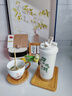 費施恩316雙飲咖啡杯覆陶瓷禮物精致禮盒保溫杯送女生禮物咖啡杯禮盒裝 【四葉草】手提禮盒+賀卡 曬單實(shí)拍圖