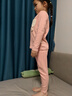 MQDMINI童裝女童睡衣兒童秋衣秋褲寶寶內衣套裝舒適家居衣服 玩偶套裝 曬單實(shí)拍圖