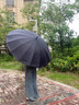 慕妮薇德國超大雙層自動雨傘加大加厚加固抗風(fēng)暴雨專用長柄雙人三人男士 124CM氣質(zhì)黑【標準1-2人*10骨 】 曬單實拍圖