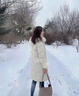 雪中飛狐貍毛領(lǐng)連帽長(cháng)款羽絨服女25新款加厚收腰顯瘦90絨外套冬季米色XL 曬單實(shí)拍圖