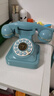 旦欖歐式復古插線(xiàn)電話(huà)機家用固定有線(xiàn)座機小清新仿古裝飾辦公室電話(huà)機 清新藍 曬單實(shí)拍圖