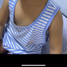 浪莎（LangSha）兒童背心男童夏季薄款棉質(zhì)背心寶寶T恤內衣打底衫2件裝 白+藍 140 曬單實(shí)拍圖