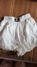 A21夏季新品女裝花苞休閑燈籠短褲女闊腿肌理感短褲顯瘦寬松黑色 曬單實(shí)拍圖
