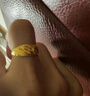 中鑫珠寶 黃金戒指斜紋女999.9足金指環(huán)送媽媽金戒指結(jié)婚金首飾 可調(diào)節(jié)活口 【現(xiàn)貨】5.55g 曬單實(shí)拍圖