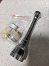 iLeddog【德國】廚房龍頭全銅水嘴長款延伸增壓起泡器三檔防濺v型防濺頭 曬單實拍圖