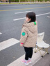 G.DUCKKIDS女童棉服冬季2024新款加厚洋氣女寶寶棉襖冬裝羽絨棉衣小女孩外套 咖色 110cm 曬單實(shí)拍圖