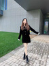 蜘蛛王真皮高跟靴子女秋冬2024新款韓系小踝靴今年流行的洋氣短靴瘦瘦靴 黑色單里 36 曬單實拍圖