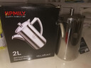 助家樂(lè )（HPMILY）冷水壺304不銹鋼耐熱加厚涼水壺家用酒店凍水壺茶壺大容量2L 2L加厚304不銹鋼短嘴 曬單實(shí)拍圖