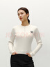 森馬（Semir）森柔毛衫|商場(chǎng)同款毛衣女圓領(lǐng)純色2024冬季絞花上衣101724107014 曬單實(shí)拍圖