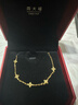 周大福ING系列四芒星足金黃金手鏈女(工費380)15cm 約3.9g F235687 曬單實(shí)拍圖