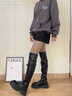 拾襪記波點(diǎn)光腿神器女秋冬款黑色絲襪顯瘦連褲襪加絨黑透膚打底褲 連襪-無(wú)絨（適合15-25°C） 均碼 （身高150-175CM，85-140斤） 曬單實(shí)拍圖