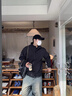 棉致美式飛行員夾克外套男春秋季棒球服2025新款潮流彎刀袖教練外套 H510黑色【高品質(zhì)39】 XL 125-140斤 曬單實拍圖