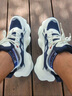 美國(guó)馬球協(xié)會(huì)（U.S.POLO ASSN.）休閑男鞋老爹鞋男2025春夏新款運(yùn)動(dòng)鞋百搭厚底增高透氣休閑鞋子男 白藍(lán) 41 - 曬單實(shí)拍圖