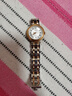 卓磊適配天梭1853嘉麗小美人鋼帶手表鏈女T126010A石英不銹鋼表帶配件 實(shí)心精鋼：間玫瑰金色 12mm 曬單實(shí)拍圖