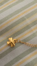 中國黃金（CHINA GOLD）四葉草黃金項(xiàng)鏈女足金轉(zhuǎn)運(yùn)珠吊墜生日生日禮物送女友老婆 【京速達(dá)】足金四葉草吊墜約0.3g*配銀鏈 曬單實(shí)拍圖