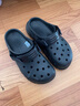 crocs卡駱馳蝸輪洞洞鞋|208776 黑色-001 40(250mm)  曬單實(shí)拍圖