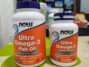 NOW FOODSUltraOmega-3魚(yú)油軟凝膠 護心健腦助眠降脂易于吞咽 180粒 曬單實(shí)拍圖