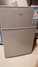 奧克斯（AUX）家用雙門(mén)迷你小型冰箱 冷藏冷凍保鮮小冰箱 宿舍租房節能電冰箱 【國家補貼】BCD-24K118 基礎款 銀色 曬單實(shí)拍圖