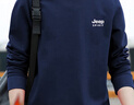 JEEP SPIRIT吉普衛(wèi)衣男秋冬季韓版圓領(lǐng)寬松男士百搭長袖打底衫 深藍(lán)加絨 XL 曬單實(shí)拍圖