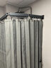 豫之曙浴簾套裝折疊桿防水隱形浴房免打孔套裝干濕分離防霉隔斷淋浴室門(mén) 灰色5折疊桿+灰色簾【180*180】 曬單實(shí)拍圖