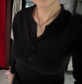 Mom Jane哺乳上衣外出辣媽款孕婦秋裝內搭打底衫可外穿喂奶秋冬款月子服 黑色 M 曬單實(shí)拍圖
