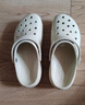 CROCS卡駱馳厚底云朵洞洞鞋|206750 骨白色-2Y2 39(250mm) 曬單實(shí)拍圖