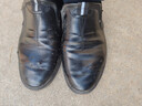 紅蜻蜓【牛皮】處理斷碼撿漏男鞋百搭商務(wù)休閑皮鞋男爸爸鞋 6581一腳蹬黑色真皮精品版 39 曬單實(shí)拍圖