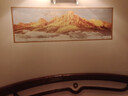 自粘貼畫(huà)臥室床頭房間背景壁畫(huà)酒店賓館主臥裝飾畫(huà)小清馨民宿旅館 D1-背靠金山 小100厘米x33厘米 仿真邊框 自帶背膠 曬單實(shí)拍圖